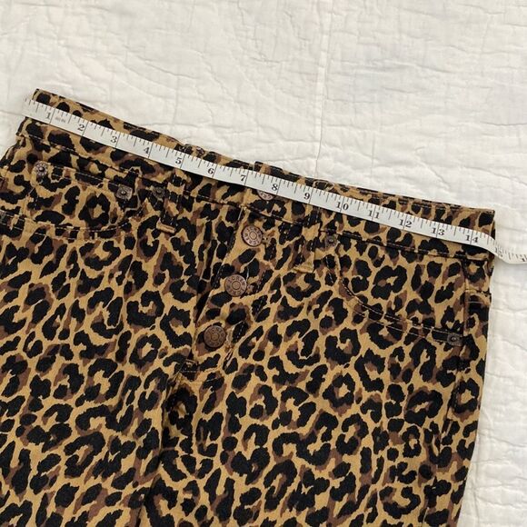 J.Crew 9" High Rise Skinny Leopard Print Jeans size 26 - Picture 9 of 10
